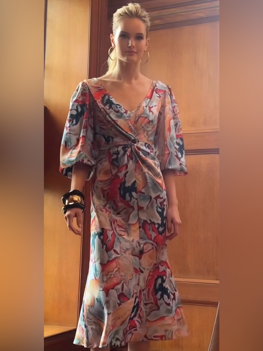 Ala Von Auersperg floral Silk Dress Size XS (Small) NWT